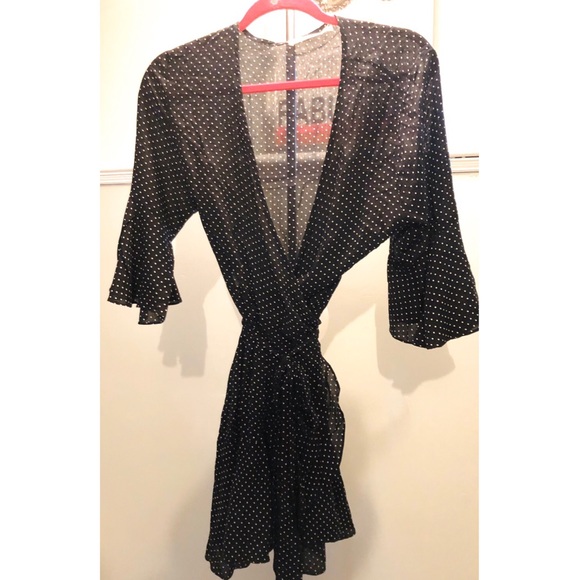 AUDREY 3+1 polka dot wrap dress - Picture 1 of 2